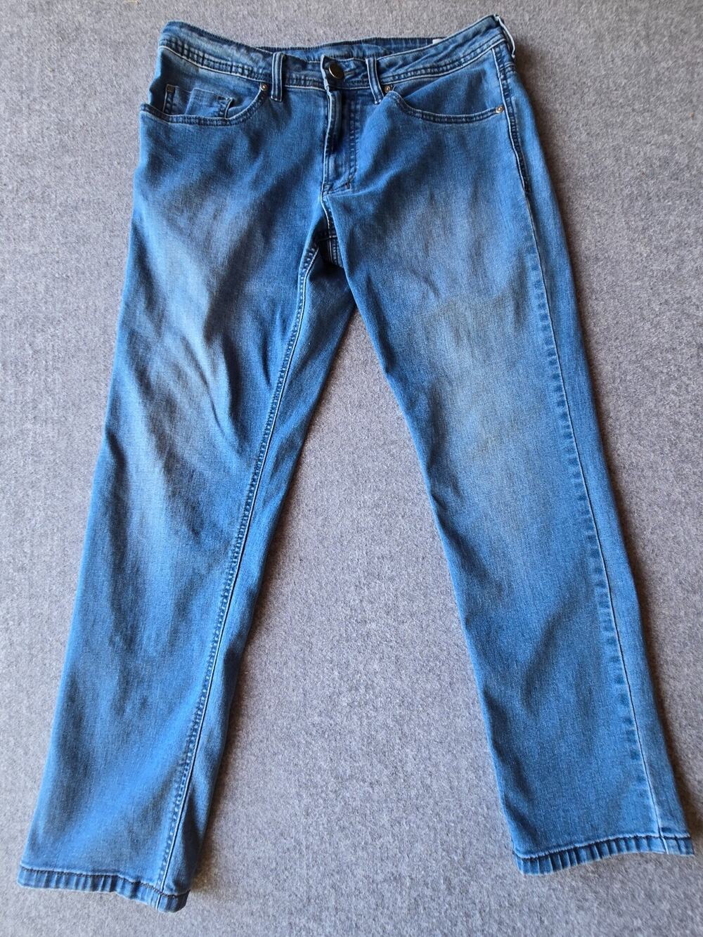 Buffalo David Bitton Men's Jeans Axel Slim Stretch Size 34"x29.5" Med Wash